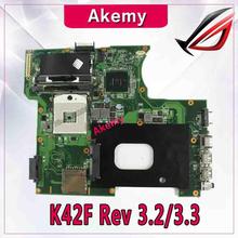 K42F Rev 3,2/3,3 GMA HD USB2.0 HM55 PGA989 placa madre para For Asus K42F X42F a42F P42F placa base 100% totalmente 2024 - compra barato