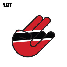 YJZT 14,4 см * 9,5 см аксессуары международный Тринидад флаг шокер Автомобильная наклейка 6-0986 2024 - купить недорого