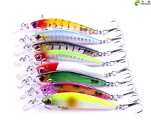 HENGJIA 10pcs 7CM 4G hard minnow fishing lures crankbaits  plastic wobbler pike carp trout isca de pesca fishing tackles 2024 - buy cheap