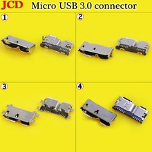 JCD Micro USB 3,0 10P гнездовой разъем SMT/DIP/Вертикальная USB розетка для ноутбука телефона Micro USB 3,0 B Type DIP female 10 pin 2024 - купить недорого