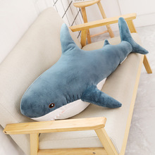 Felpa tamaño grande tiburones de juguete ruso tiburón animales de peluche de simulación de gran muñeca de tiburón de dibujos animados de peluche almohada cojín juguetes para chica 2024 - compra barato
