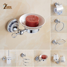 ZGRK Paper Holder Crystal Solid Brass Gold Washroom Robe Hook Soap Holder Towel Bar Towel bar Cup Holder Bathroom Accessories 2024 - buy cheap