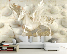 Мраморные рельефные 3d обои Papel de parede Pegasus, Настенные обои для гостиной, телевизора, дивана, спальни, кухни, настенные бумаги, домашний декор, кафе 2024 - купить недорого
