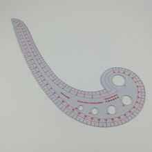 Herramientas de costura multifuncionales, regla curva en forma de Coma de plástico suave, estilo, diseño, regla curva francesa, 30x11cm 2024 - compra barato