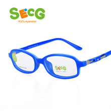 SECG Mental Frame Kids Optical Frame Flexible for Children Boys Girls Unisex Rubber Silicone with Strap Spectacles Prescription 2024 - buy cheap