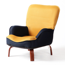 Tapizado de tela de malla para sofá bajo japonés, patas de madera, muebles de sala de estar, diseño de silla de acento decorativo y moderno para relajarse 2024 - compra barato