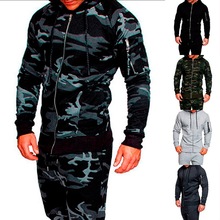 Oeak Camo Slim   Camouflage zipper Jacket Men Casual Soild Jacket MaleTactical Clothing Men's 2019 Spring Autumn Coat Fashion 2024 - buy cheap