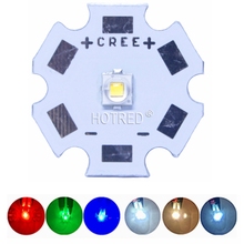 Светодиодный диодный светильник Cree XLamp XPE2, 10 шт., холодный белый, теплый, нейтральный, белый, красный, зеленый, синий, 1 Вт ~ 3 Вт, 3000 К, светодиодный светильник с печатной платой 2024 - купить недорого