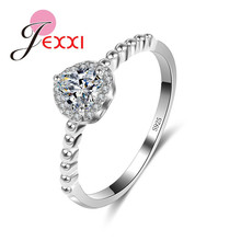 Hot Women's Gift 925 Sterling Silver Cubic Zircon Rings Bridal Engagement Wedding Party Jewelry High Quality Accessory 2024 - buy cheap