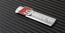 Free shipping (5pieces/lot) Wholesale ABS S line 3D Chrome Emblems For Audi Car Badges car Stickers 2024 - купить недорого