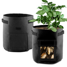 5 pcs/lot 7 Gallons Grow Bags Aeration Black Non-woven Fabric Pots with Handles Planting Bag Seedling Flowerpot 2024 - buy cheap