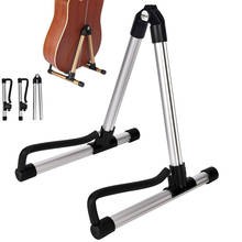 Folding Acoustic Electric Guitar Bass Stringed Instrument Stand Holder For Guitarist Universal Foldable Guitar Bass Stand Holder 2024 - buy cheap