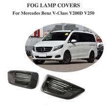 Fog Light Cover Grille Grill For Mercedes Benz V-Class V220D V250 2016-2018 Carbon Fiber Front Bumper Surround Air Duct 2024 - buy cheap