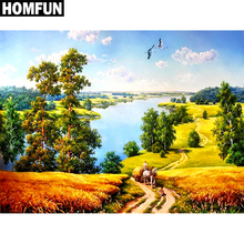 HOMFUN Full Square/Round Drill 5D DIY Diamond Painting "Beautiful scenery" Embroidery Cross Stitch 5D Home Decor Gift 2024 - buy cheap