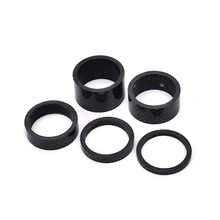 Conjunto de espaçadores para bicicleta, kit de encaixe de haste do fone de ouvido em fibra de carbono 3mm 5mm 10mm 15mm 20mm, 1 peça 2024 - compre barato