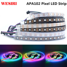1m/5m APA102 SK9822 Smart LED Pixel Strip 30/60/144 LEDs/Pixels/m IP30/IP65/IP67 DC5V APA102C 5050 RGB LED Strip Light 2024 - buy cheap
