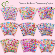 10 Sheets/Lot 3D Puffy Bubble Stickers Cartoon Princess Cars Animals Waterpoof DIY baby Toys for Children Kids Boy Girl GYH 2024 - купить недорого