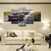 Modular Poster Wall Art Canvas HD Printed Pictures 5 Pieces Red Luxury Sports Car Painting Modern Living Room Home Decor Framed 2024 - buy cheap