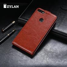 Чехол ZYLAN для Huawei Honor 7C, 5,7 дюйма, Honor 7C, роскошный кожаный чехол для телефона, AUM-L41, откидная крышка, подарок 2024 - купить недорого