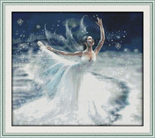 Ballet on Ice cross stitch kit people 18ct 14ct 11ct count print canvas stitches embroidery DIY handmade needlework 2024 - buy cheap