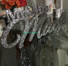 Silver Glitter Mr & Mrs С Фамилией-Мистер и Миссис Фамилия Таблице Знак-Персональный Свадебный Знак Мистер и Миссис знак 2024 - купить недорого