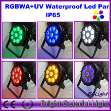 (2 pcs/lot) Guangzhou stage lighting IP65 9pcs RGBWYP 6 IN 1 Outdoor waterproof led flat par can 6/10ch 2024 - buy cheap