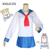 Traje de marinero encantador, disfraz de Popuko y Pipimi, disfraz de Anime POP TEAM EPIC, uniforme de marinero para niña 2024 - compra barato