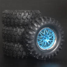 4PCS 1/10 1.9Inch Off Road Climb Rock Crawler Car Tires Super Soft 96MM Rubber Tyre Wheel Rim Hex 12MM For Tamiya CC01 D90 94048 2024 - buy cheap