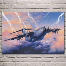 Beautiful A400M Atlas transport aircraft artwork posters on the wall picture home living room decoration for bedroom KJ710 2024 - buy cheap
