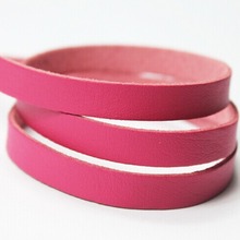 3 Yards 10mm Hot Pink Coated Flat Faux Suede Leather, 1.5mm Thickness For Making DIY Jewelry Necklace Bracelet 2024 - buy cheap