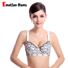 Emotion Moms Free shipping 100% cotton Plus size Cups Push Up Gather  Fashion lace Bra Maternity Bra Breastfeeding Bra 2024 - buy cheap