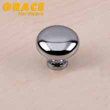 Chrome Cabinet  Drawer Knob Modern And Simple European Style Garden Wardrobe Cabinet  Handle(L:28mm) 2024 - buy cheap