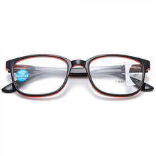 Das Mulheres Dos Homens Óculos de Leitura Multifocal progressiva Quadrado Anti luz azul Óculos de Armação Perto Longe da Vista de Dioptria 1.0 1.5 2.0 2.5 3.0 2024 - compre barato