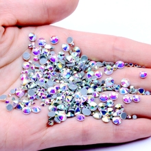 Cristal AB color 27 1440 piezas Hotfix diamantes de imitación de cristal con pegamento de respaldo de hierro en perfecto para ropa zapatos vestidos 2024 - compra barato