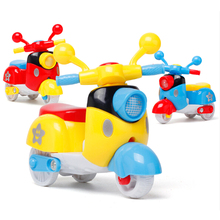 2019 Toy Kids baby Cute Plastic Mini Motorcycle Toy Pull Back Diecast Motorcycle Early Model Educational Toys For Children 2024 - buy cheap