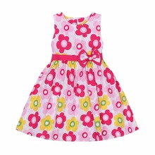 Kids Floral Print Dresses For Girls Children Clothing Cotton Sleeveless Princess Party Dress Girls Sundress Summer Kids Clothes 2024 - buy cheap