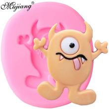 Horned Cyclops Monster Silicone Mold Cookie Baking Fondant Molds Halloween Cake Decorating Tools Candy Chocolate Gumpaste Mould 2024 - buy cheap