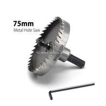 1Pc 75mm 2.95" Core Drill Bit Metal Hole Saw High Speed Steel Core Special for HSS Stainless Steel 2024 - buy cheap
