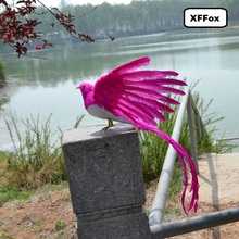 new simulation wings bird model foam& furs long tail hot pink bird doll gift about 30x50cm xf0344 2024 - buy cheap