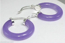 Wholesale  925 Sterling  Earrings Gift  Lady's Women's Beautiful Purple gem earring for women jewelry 2024 - buy cheap
