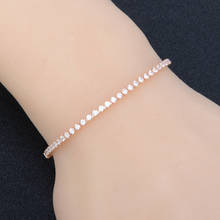 2019 New Silver Gold Color Chain Bracelet Bling Charm Rhinestone Crystal Bangle Bracelets Adjustable Women Jewelry DropShipping 2024 - buy cheap