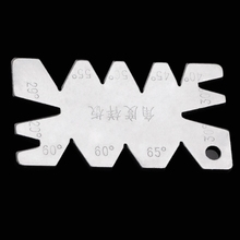 Calibrador de ángulo de corte de rosca, herramienta de medición de modelo de acero inoxidable, 1 ud. 2024 - compra barato