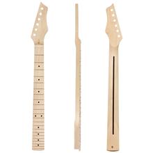 Kmise Electric Guitar Neck Canada Maple 22 Frets Bolt on C Shape with Back Inlay Clear Satin 2024 - buy cheap