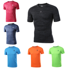 Men T Shirt Sport Tops Tees Quick Dry Fitness Gym t shirt Men's Running Shirts Short Sleeve Sportswear Workout Breathable Top 2024 - buy cheap