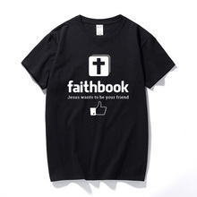 Jesus wants to be your friend Christian Jesus faithbook you t-shirt Cotton short sleeve t shirt camisetas hombre tee shirt 2024 - buy cheap