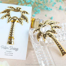 free shipping by china post air loverly golden stainless steel palm tree bottle opener wedding party giveawasy gifts 40pcs 2024 - buy cheap