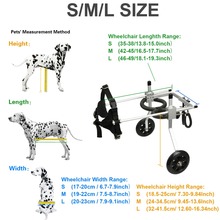 New style S/M/L Reinforced Convenient 2-Wheel pet training hind leg Pet Wheelchair for Handicapped Cat\Puppy\Dog 2024 - buy cheap