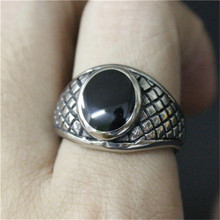 Anillo negro de piel de serpiente, joyería Punk de acero inoxidable 316L, 1 tamaño de unidad, 7 a 13 2024 - compra barato