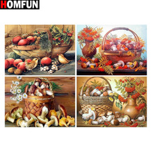 HOMFUN Full Square/Round Drill 5D DIY Diamond Painting "Mushroom bird" 3D Diamond Embroidery Cross Stitch Home Decor Gift 2024 - buy cheap