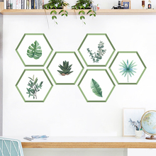 Plantas verdes folha adesivos de parede para decoração de casa sala estar quarto decoração mural da arte da parede decalque 2024 - compre barato